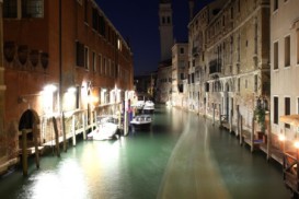 Venedig in der Nacht.